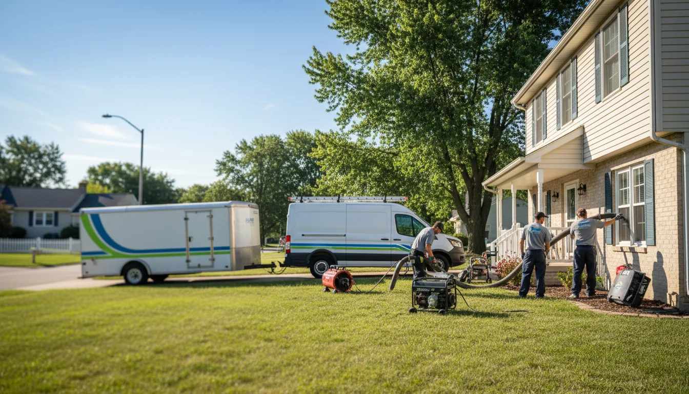 Flooded Basement Restoration And Cleanup With Repair in Bowler, WI near me